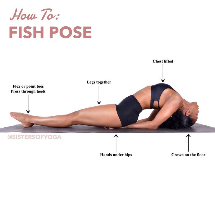 fish pose for yoga hair growth