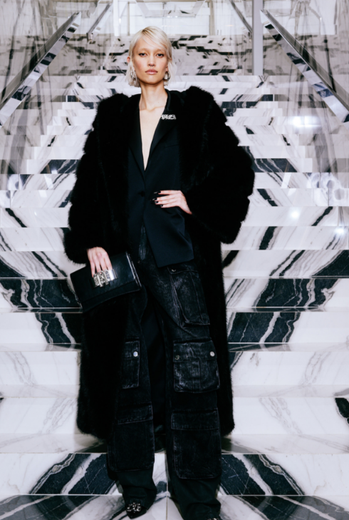 Cozy Fall Streetwear Outfit - faux fur -  philip plein pre-fall 2024