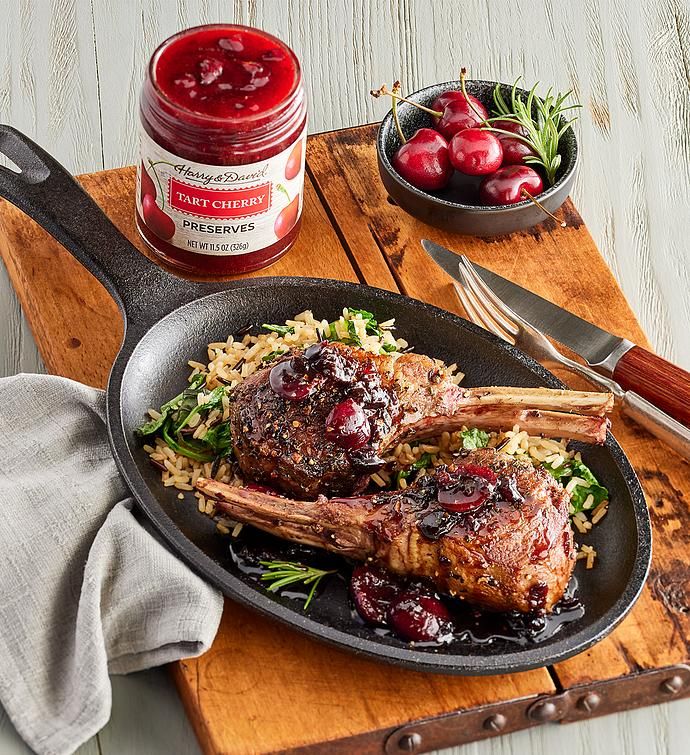 Cherry Glazed lamb chop