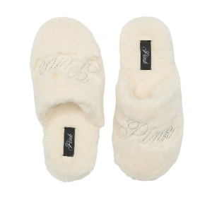 Faux-Fur Closed-Toe Slippers